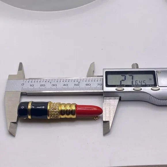 Vintage Signed KJL Kenneth Lane
Famous Lipstick Brooch - Picture 6 of 7